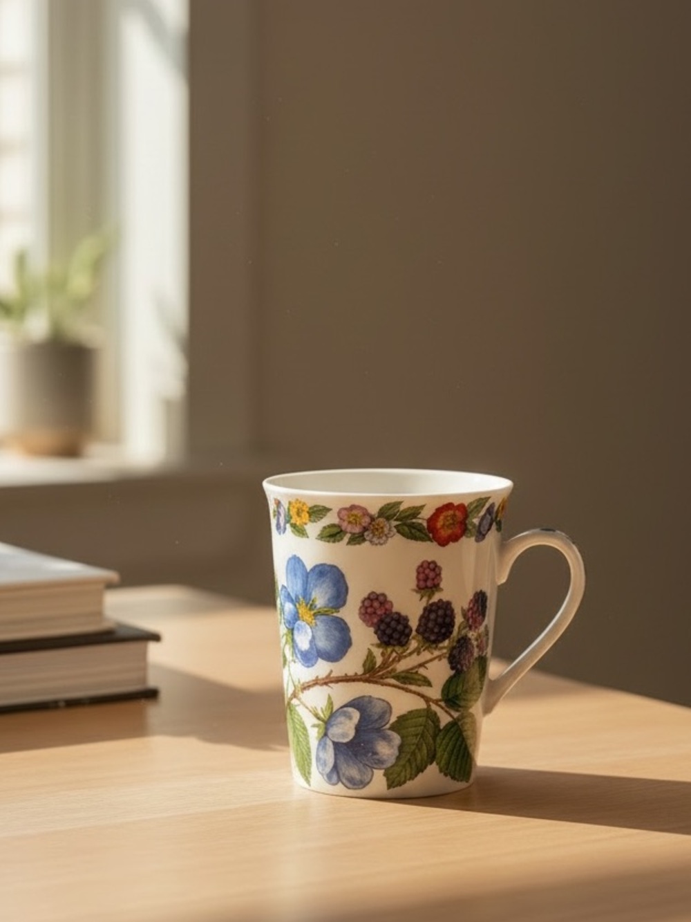 Lascelles Bone China Floral Berry Fine Bone China Mug made in England